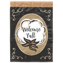 Magnolia Garden Welcome Y'all Cotton 13 x 19 Brown Poly Burlap Outdoor Hanging Flag