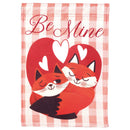 Magnolia Garden Be Mine Foxes Hearts 13 x 18 Inch Polyester Garden Flag