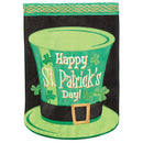 Magnolia Garden Happy St Patrick's Day Leprechaun Hat 13 x 18 Inch Polyester Garden Flag