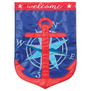 Magnolia Garden Welcome Anchor Compass 13 x 18 Inch Polyester Garden Flag