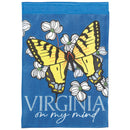 Magnolia Garden Virginia On My Mind Large Butterfly 13 x 18 Inch Polyester Garden Flag