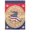 Magnolia Garden Don't Tread On Me Patriotic Alligator 13 x 18 Inch Polyester Garden Flag