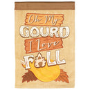 Magnolia Garden Oh my Gourd I Love Fall 13 x 18 Inch Polyester Garden Flag