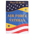 Magnolia Garden Proud Air Force Veteran Stars Stripes 13 x 18 Inch Polyester Garden Flag