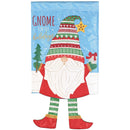 Magnolia Garden Gnome for Holidays Christmas 13 x 24 Inch Polyester Crazy Legs Garden Flag