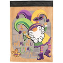 Magnolia Garden Its Mardi Gras Y'all Gnome 13 x 18 Inch Polyester Garden Flag