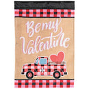 Dicksons Magnolia Garden Outdoor Flag Decoration For Garden, Yard, Or Walkway Standard 13 x 18, Weather Resistant Polyester, Truck Be My Valentine