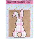 Dicksons Magnolia Garden Happy Easter Y'all Bunny Pink 18 x 13 Polyester Outdoor Garden Flag