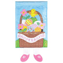 Dicksons Magnolia Garden Happy Easter Basket Eggs Pink 18 x 13 Polyester Crazy Legs Outdoor Garden Flag