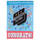 Dicksons Magnolia Garden Congrats Grad I Believed So I Did Blue 18 x 13 Polyester Outdoor Garden Flag