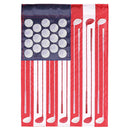 Dicksons Magnolia Garden Golf Patriotic Red White Blue 18 x 13 Polyester Outdoor Garden Flag