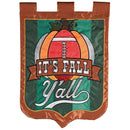 Dicksons Magnolia Garden Outdoor Flag Decoration For Garden, Yard, Or Walkway Standard 13 x 18, Weather Resistant Polyester, Football It's Fall Y'all