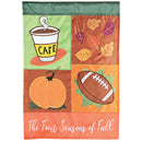 Dicksons Magnolia Garden Outdoor Flag Decoration For Garden, Yard, Or Walkway Standard 13 x 18, Weather Resistant Polyester, Four Seasons of Fall