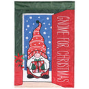 Dicksons Magnolia Garden Outdoor Flag Decoration For Garden, Yard, Or Walkway Standard 13 x 18, Weather Resistant Polyester, Gnome for Christmas