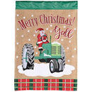 Dicksons Magnolia Garden Outdoor Flag Decoration For Garden, Yard, Or Walkway Standard 13 x 18, Weather Resistant Polyester, Santa Merry Christmas Y'all