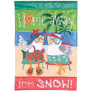 Dicksons Magnolia Garden Outdoor Flag Decoration For Garden, Yard, Or Walkway Standard 13 x 18, Weather Resistant Polyester, Home Away From Snow