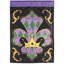 Dicksons Magnolia Garden Outdoor Flag Decoration For Garden, Yard, Or Walkway Standard 13 x 18, Weather Resistant Polyester, Regal Fleur De Lis