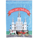 Dicksons Magnolia Garden Outdoor Flag Decoration For Garden, Yard, Or Walkway Standard 13 x 18, Weather Resistant Polyester, St Louis Cathedral Bless All