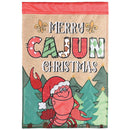 Dicksons Magnolia Garden Outdoor Flag Decoration For Garden, Yard, Or Walkway Standard 13 x 18, Weather Resistant Polyester, Crawfish Merry Cajun Christmas
