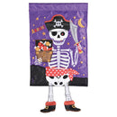 Dicksons Magnolia Garden Outdoor Flag Decoration For Garden, Yard, Or Walkway Standard 13 x 18, Weather Resistant Polyester, Crazy Leg Skeleton Pirate