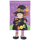 Dicksons Magnolia Garden Outdoor Flag Decoration For Garden, Yard, Or Walkway Standard 13 x 18, Weather Resistant Polyester, Crazy Leg The Witch is in