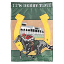 Dicksons Magnolia Garden Outdoor Flag Decoration For Garden, Yard, Or Walkway Standard 13 x 18, Weather Resistant Polyester, Horse It's Derby Time