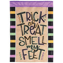 Dicksons Magnolia Garden Outdoor Flag Decoration For Garden, Yard, Or Walkway Standard 13 x 18, Weather Resistant Polyester, Trick or Treat Smell My Feet