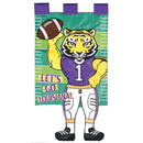 Dicksons Magnolia Garden Outdoor Flag Decoration For Garden, Yard, Or Walkway Standard 13 x 18, Weather Resistant Polyester, Crazy Leg Tiger Let's Go Football