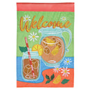 Dicksons Magnolia Garden Southern Sweet Tea 18 x 13 Inch Weather Resistant Polyester Outdoor Flag Decoration For Garden, Yard, Or Walkway, Colorful, Welcome