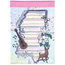 Dicksons Magnolia Garden Mississippi Icons 18 x 13 Inch Weather Resistant Polyester Outdoor Flag Decoration For Garden, Yard, Or Walkway, Blue, Pink, & Brown, Home
