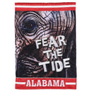 Dicksons Magnolia Garden Alabama 18 x 13 Inch Weather Resistant Polyester Outdoor Flag Decoration For Garden, Yard, Or Walkway, Red & White, Fear The Tide