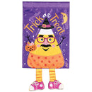 Dicksons Halloween Garden Flag, Outdoor Fall Decoration, Double-Sided Seasonal Yard Banner Standard 13 x 18 Inch Polyester Trick or Treat Candy Corn With Crazy Legs