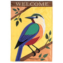 Dicksons Outdoor Garden Flag Decoration, Double-Sided Seasonal Yard Banner Standard 13 x 18 Inch Polyester Bluebird Tree Branch Welcome
