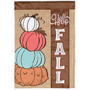 Dicksons Thanksgiving Garden Flag, Outdoor Fall Decoration, Double-Sided Seasonal Yard Banner Standard 13 x 18 Inch Polyester Stacked Pumpkins