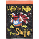 Dicksons Thanksgiving Garden Flag, Outdoor Fall Decoration, Double-Sided Seasonal Yard Banner Standard 13 x 18 Inch Polyester Huffin Puffin Turkey Stuffin