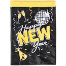 Dicksons Happy New Year Garden Flag, Outdoor Holiday Decoration, Double-Sided Seasonal Yard Banner Standard 13 x 18 Inch Polyester Disco Ball