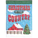 Dicksons Christmas Garden Flag, Outdoor Holiday Decoration, Double-Sided Seasonal Yard Banner Standard 13 x 18 Inch Polyester Red Barn in Country