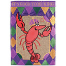 Dicksons Mardi Gras Garden Flag, Outdoor Seasonal Decoration, Double-Sided Yard Banner Standard 13 x 18 Inch Polyester Good to be King Crawfish