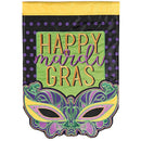 Dicksons Mardi Gras Garden Flag, Outdoor Seasonal Decoration, Double-Sided Yard Banner Standard 13 x 18 Inch Polyester Masquerade Mask Polka Dot