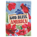 Magnolia Garden God Bless America Redbird 30 x 44 Red Polyester Outdoor Hanging Flag