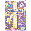 Magnolia Garden Hallelujah Christ is Risen Floral Cross 30 x 44 Inch Polyester Garden Flag