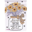 Dicksons Magnolia Garden Kind Words Are Like Honey Sweet To The Soul Floral Yellow 44 x 30 Polyester Outdoor Garden Flag