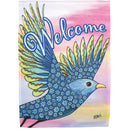 Magnolia Garden Welcome Daisy Bird 13 x 18 Inch Polyester Garden Flag