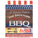 Magnolia Garden All American Pastime Backyard BBQ 13 x 18 Inch Polyester Garden Flag