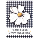 Magnolia Garden Plant Seeds Grow Blessings Daisy Check 13 x 18 Inch Polyester Garden Flag