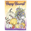 Magnolia Garden Happy Harvest Pumpkins 13 x 18 Inch Polyester Garden Flag