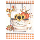 Magnolia Garden Harvest Thyme Fall Bucket Bouquet 13 x 18 Inch Polyester Garden Flag