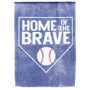 Dicksons Magnolia Garden Baseball Home of the Brave Blue 18 x 13 Polyester Outdoor Garden Flag