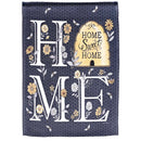 Dicksons Magnolia Garden Home Sweet Home Flowers Bees Floral Grey 18 x 13 Polyester Outdoor Garden Flag