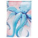 Dicksons Magnolia Garden Aquamarine Octopus Blue 18 x 13 Polyester Outdoor Garden Flag